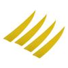 20 шт. Перьевое оперение Высокоскоростные Стабильный полет Стрелы для стрельбы из лука для уличных стрел 4 дюйма Желтый