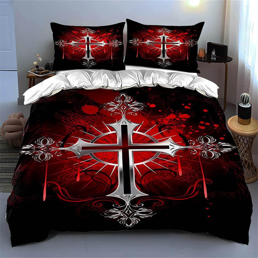 Bold, ornate, gothic. Bedding Duvet cover sets Duvet covers Pillowcases gifts (1 * Duvet Cover 2 * Pillowcases, without duvet insert)