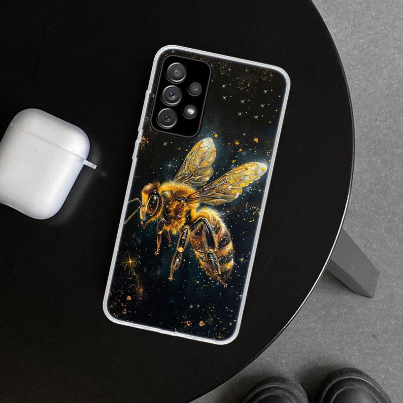 Bee Keeping Honey Animal Phone Case Cover for Samsung Galaxy A12 A22 A32 A52 A72 A02S A51 A50S A31 A20S A10S Note 20 Ultra 10 Pl