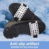 Yousheng 2/4/6Pcs Ice Cleats Shoes Crampons with 26 Steel Studs Adjustable Knob Winter Outdoor Walking Ice Snow Traction Grips Non-slip Shoes Boot