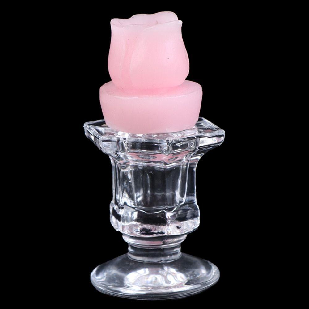 Прозрачный хрустальный изящный аксессуар для свечи Подсвечник Подставка для свечи Основание для свечи Подсвечник