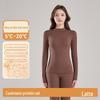 Women's Seamless Cotton Turtleneck Top - Thin, Warm, No-Pill, Autumn/Winter 2024 Collection