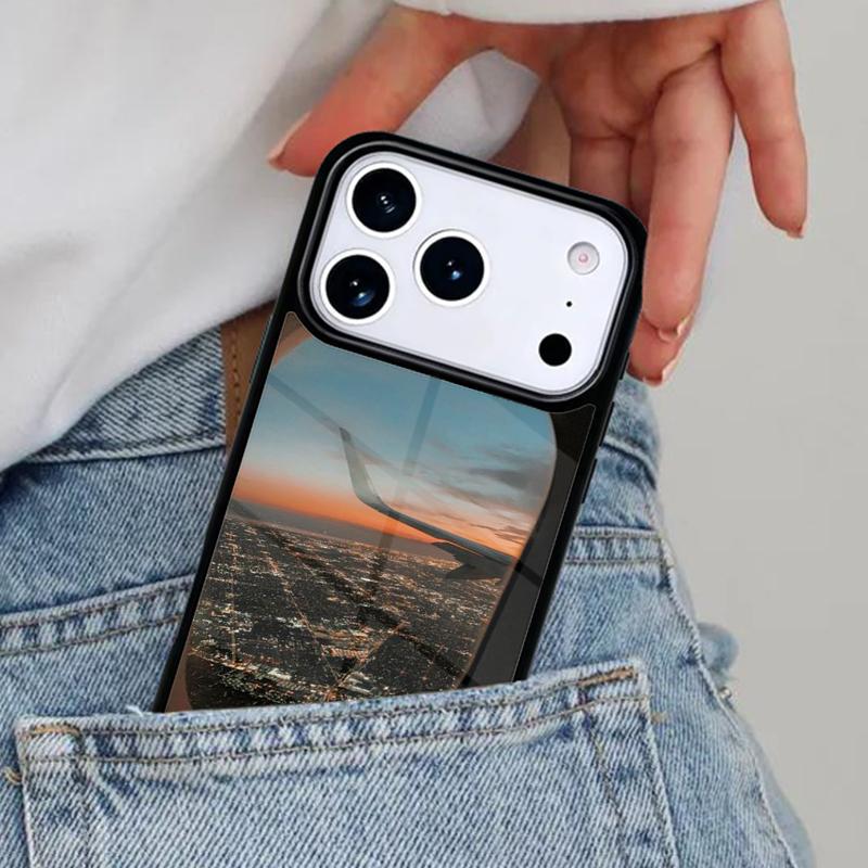 Airplane Travel Phone Case for iPhone 16e 15 14 13 12 17 Pro Max Plus Air 17pro Cover Coque