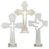 10pcs Wooden Cross Decor Rustic Standing Cross for Baptism First Communion Prayer Christian Catholic Wood Crosses Crafts
