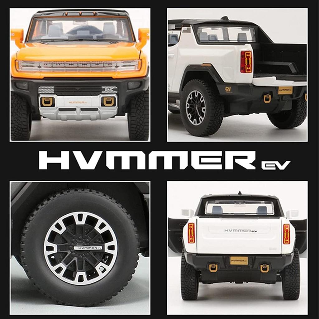 Масштаб 1/24 EV, грузовик, модель автомобиля из сплава, новая энергия, внедорожник, игрушки со звуком и светом, два стиля, подарки для детей