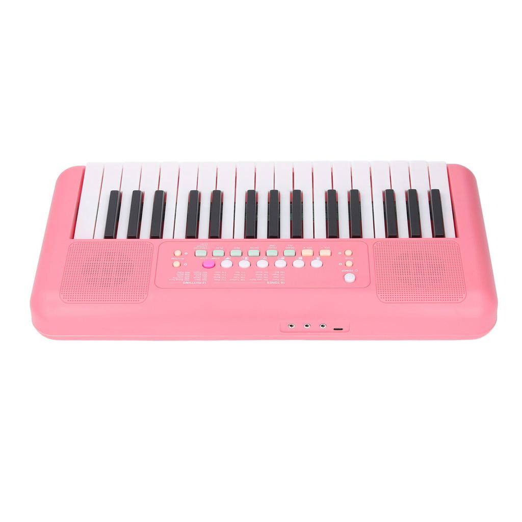 32 Keys Electronic Multifunctional Keyboard 16 Tones and 10 Rhythms 10 Demos Portable Keyboard