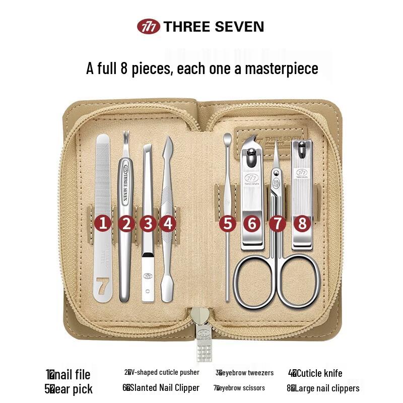 THREE SEVEN 8-Piece Imported Nail Care Set
