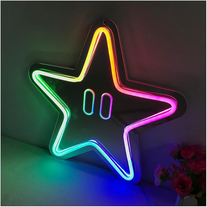 Настенный декор, красочная неоновая вывеска | Креативный светодиодный ночник с пультом дистанционного управления | Неоновые огни с питанием от USB для спальни на день рождения