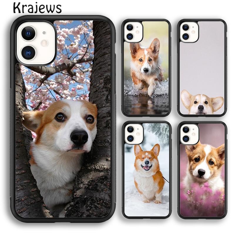 Krajews Corgi Welsh Corgi Dog Phone Case Cover For iPhone 17 Air 16 15 14 plus 11 12 13 pro max Plus coque Shell Fundas