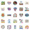 50 English Sunshine High Emotional Value Inspirational Classical Quotes Pp Waterproof Stickers Notepad Handbook Stickers