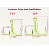 5pcs Four Hooks Squid Bait Hooks Night Light Octopus Jig Hooks  Saltwater Fishing
