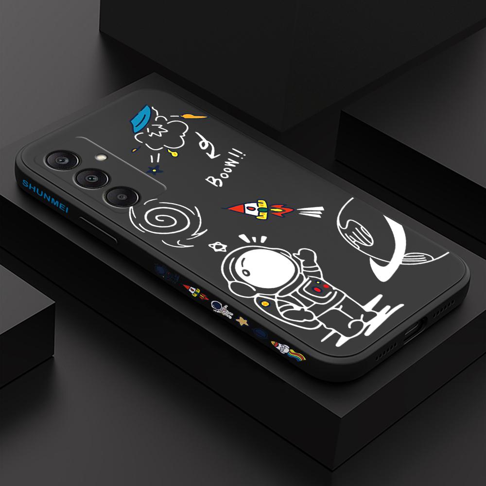 Чехол для телефона с мультяшным красочным узором, квадратный, жидкий силикон, TPU, полное покрытие камеры, противоударный защитный чехол для Samsung Infinix Tecno