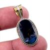 Natural Pietersite Gemstone 925 Solid Sterling Silver TwoTone Pendant 1.50" F7r98