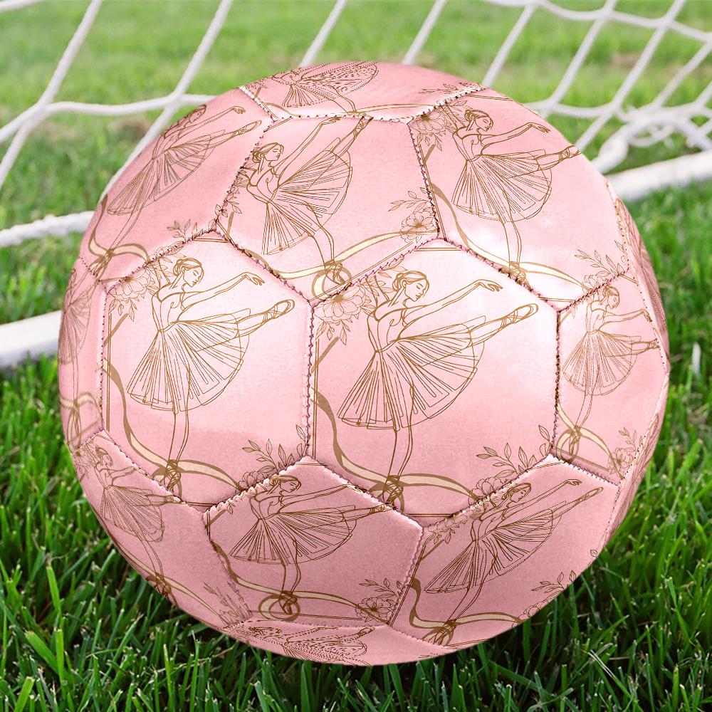 ballet Theme Size 5 Soccer Ball, Suitable for Both Indoor and Outdoor Matches, a Gift Suitable for Everyone.