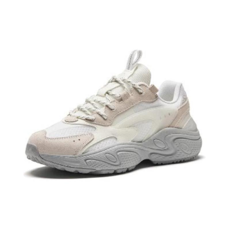 Anta Коллекция Life Амортизирующие износостойкие низкие повседневные кроссовки женские серые белые коричневые 122428853-3