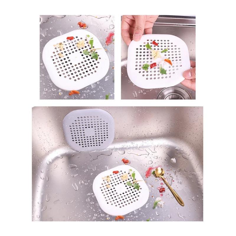 Shower Drain Plug Hair Catcher Stopper Kitchen Sink Strainer Sewer Silicone Bathroom Floor Bathtub Water Filter Home Accessories