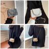 Stylish Vintage Mini Bag With Chain Strap Chic Pu Leather Crossbody Bag For Women