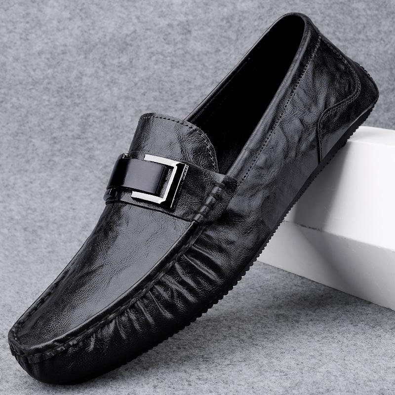 2026 Мужские кожаные пенни-лоферы мокасины Mocasines Hombre Повседневная обувь для мужчин Полуботинки Слипоны Плоские туфли Мужские туфли для вождения