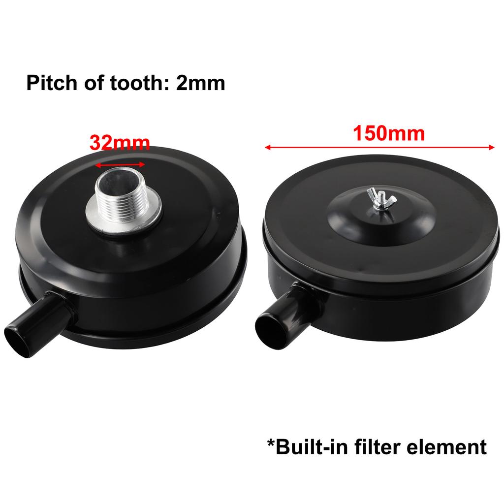 1 шт. Фильтр Глушитель Воздухозаборник Глушитель Фильтр Черный