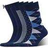 Breathable Footwear for Men Men's Dress Socks, Comfortable Crew Sock, Solid, Striped, Argyle, Dotted Cotton Socks Long Large Size Business Formal Wear