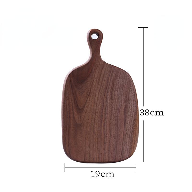 1pc Irregular Shape Cutting Board Solid Black Walnut Wood Board Food Steak Board Charcuterie Board