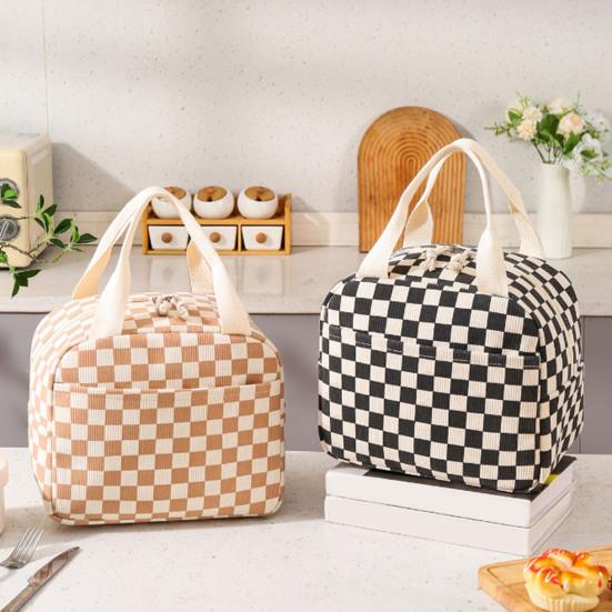 Вельветовая сумка для ланча, термосумка для ланча, изоляционный чехол, мягкая сумка-холодильник для школы, сумка-холодильник для пикника и путешествий