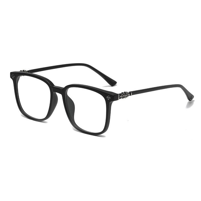 Trend Myopia Glasses Women'S High Definition Anti-Blue Flat Glasses Men'S Retro Glasses Frame