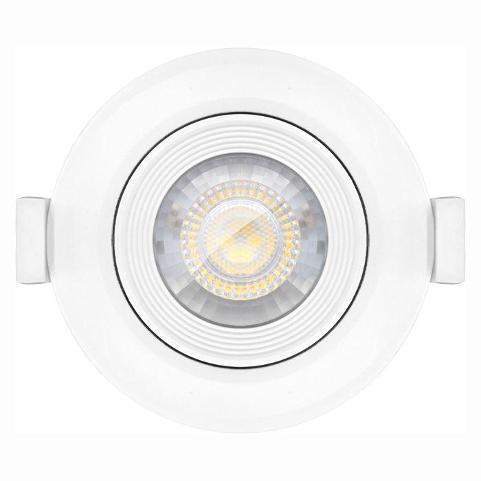 Lot de 10 Spots LED encastrables rond blanc 5W IP20 3000K