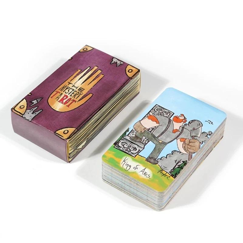 Загадочные карты Таро 78 шт. Колода карт Вдохновленные Гравити Фолз Английская версия Ведьминские Для начинающих, Классические гадальные карты Таро