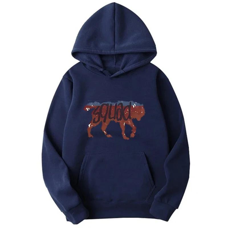 2024 Забавные Ретро Худи с Капюшоном для Мужчин Команда Волков Свитшот Потрясающий Волк Студент Старшей Школы Дикая Крутая Жизнь Странная Худи Команда Танков