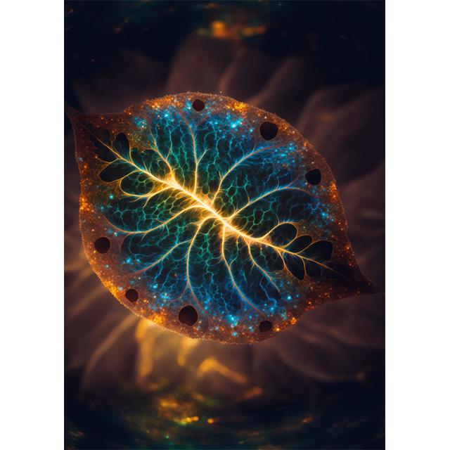 Фэнтези Растения Галактический Сад Листья Принты Постер Холст Картина Современное Настенное Искусство Картинки Для Гостиной Спальни Домашний Декор