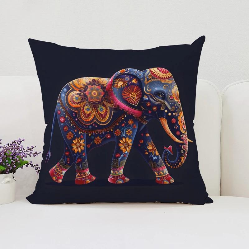 Слоны Скандинавский Стиль Домашнее Украшение Наволочки 45x45 Чехлы для Подушек для Подушки Декоративная Наволочка 40x40 Наволочки для Подушек