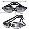 Large Frame Swimming Goggles for Men & Women UV Shield Anti-Fog Waterproof Plating Lens Water Sports Swim Pool Eyewear Glasses