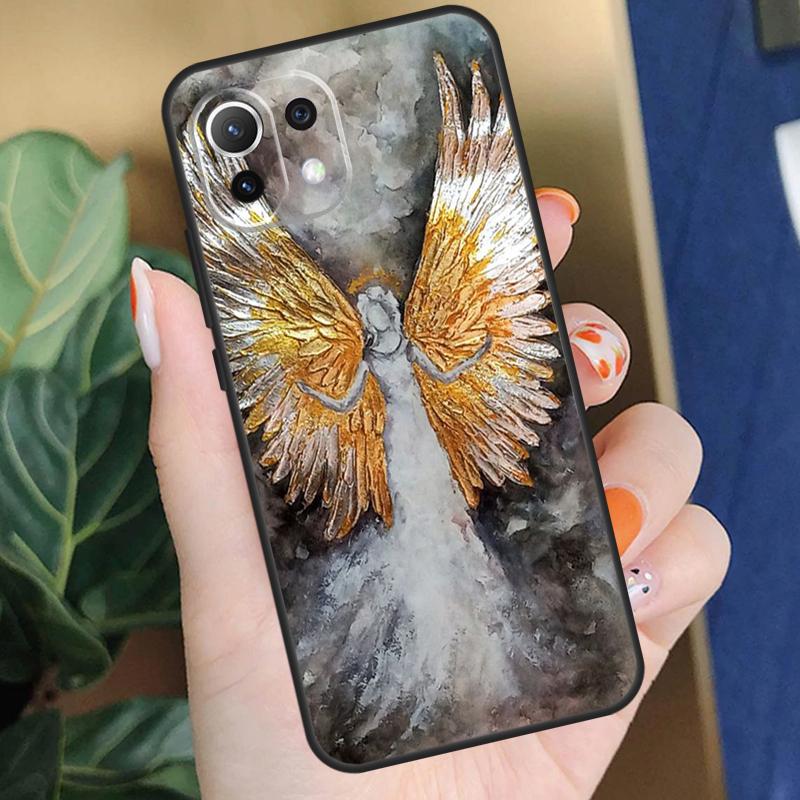 Фантазийный Чехол-Крылья Ангела Девочки Для Xiaomi 15 14 Ultra 13T 14T 15T Pro 17 Pro Max POCO X7 Pro X5 X6 F5 F6 F7 F8 Чехол