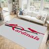 St. Louis Cardinals Design Crystal Velvet Carpet Cozy Non?Slip Printed Rug For Bedroom Living Room Entrance