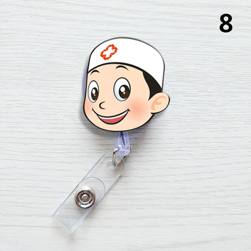 1PC Nurse ID Name Card Badge Reel Doctor Clips Name Card Holder Card Holder Clip Office Supplies Badge Holder Clip