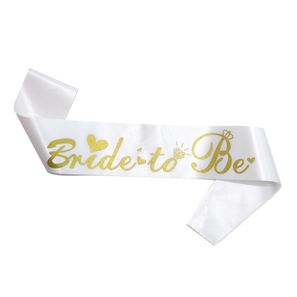 European And American Bachelorette Party Bridal Wedding Etiquette Belt Bridesmaid Shoulder Strap Ribbon Customization