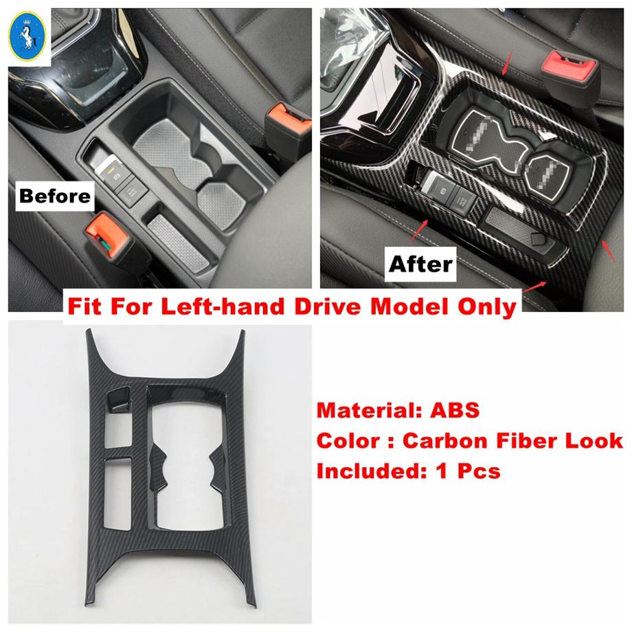 Car Accessories Window Lift Button / Water Cup / Pillar A Speaker Cover Trim For Volkswagen T-Roc T Roc 2018 - Carbon Fiber