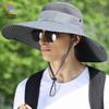 Men's Summer Waterproof Sun Hat: Large Brim Outdoor Fishing & Mountaineering Sunshade