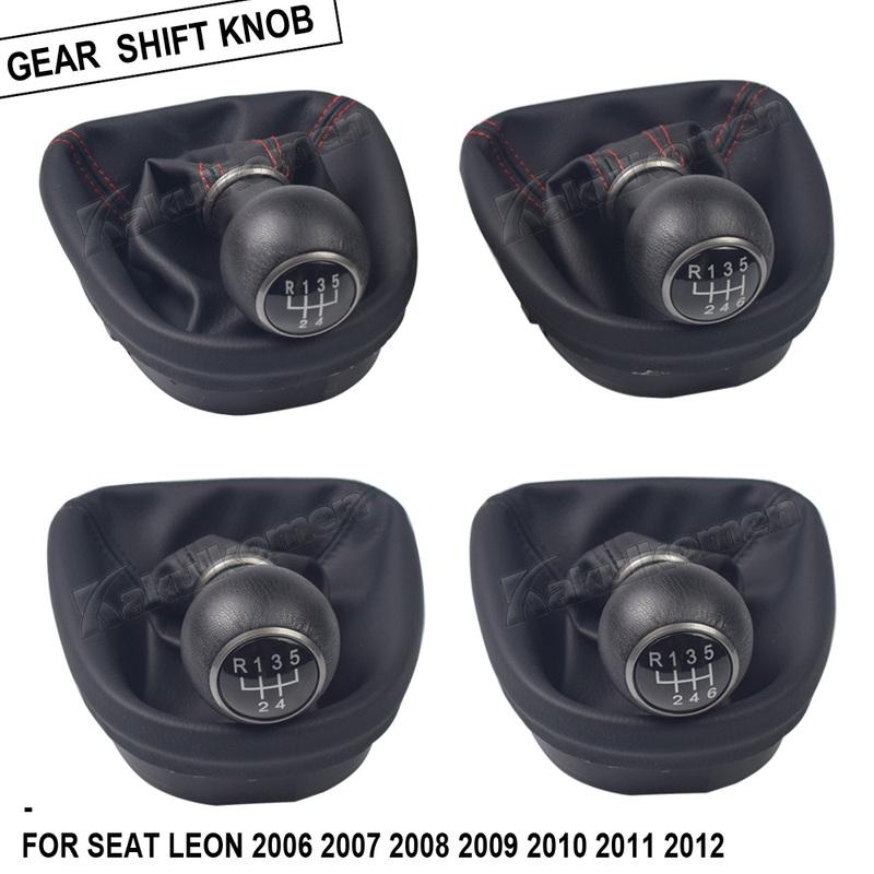 5/6 скоростей, ручная ручка переключения передач автомобиля, рычаг переключения передач, гетры, чехол для багажника Seat Leon 2006 2007 2008 2009 2010 2011 2012