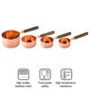 4 шт. мерная ложка с деревянной ручкой пищевой класс без BPA полированная поверхность многоразовый мерный стаканчик набор инструментов для приготовления пищи