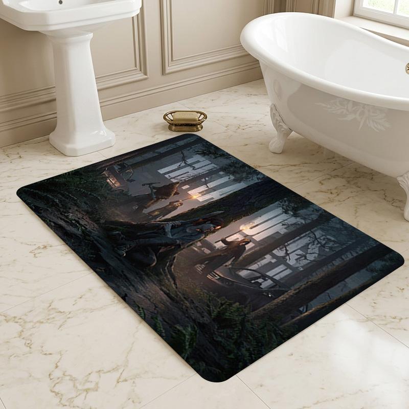 Forest Fight Living Room Nonslip Area Rug Soft Carpet For Bedroom Game Playroom Sofa Office Home Decor Doormat Christmas Gift C929113