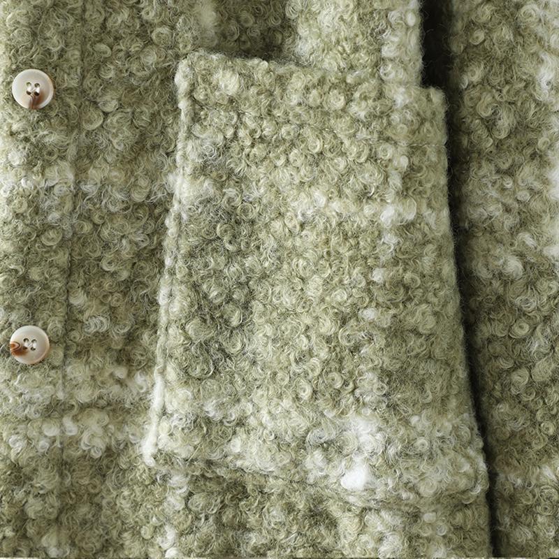 DIMANAF 2025 Новые осенне-зимние женские пальто и куртки больших размеров, свободная повседневная верхняя одежда, винтажная женская клетчатая хлопковая толстая с длинным рукавом