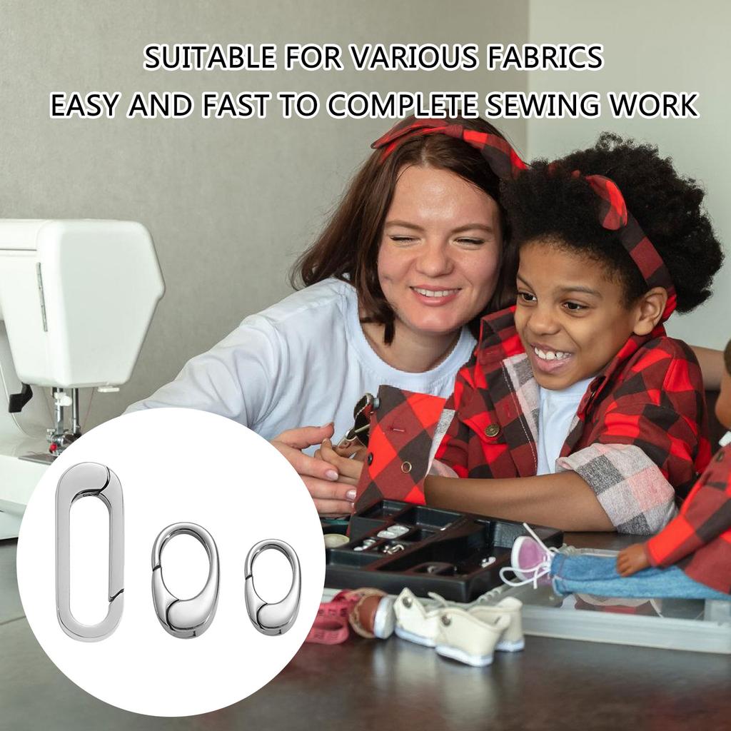 Luxurious Silver Necklace Shortener Clasp Sterlings Extension Clasp with Zirconia Stainless Steel Detail for Beads