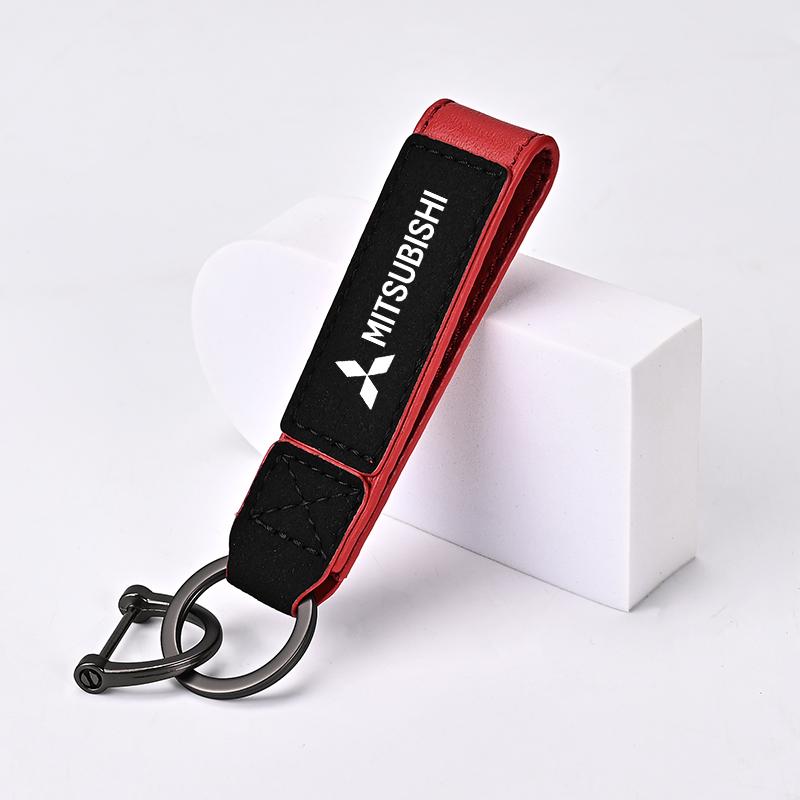 gzbf5 Zinc Alloy Keychain Car Emblem Keyring Pendant Buckle For Mitsubishi Lancer EX Asx Outlander Pajero L200 Galant Auto Accessories