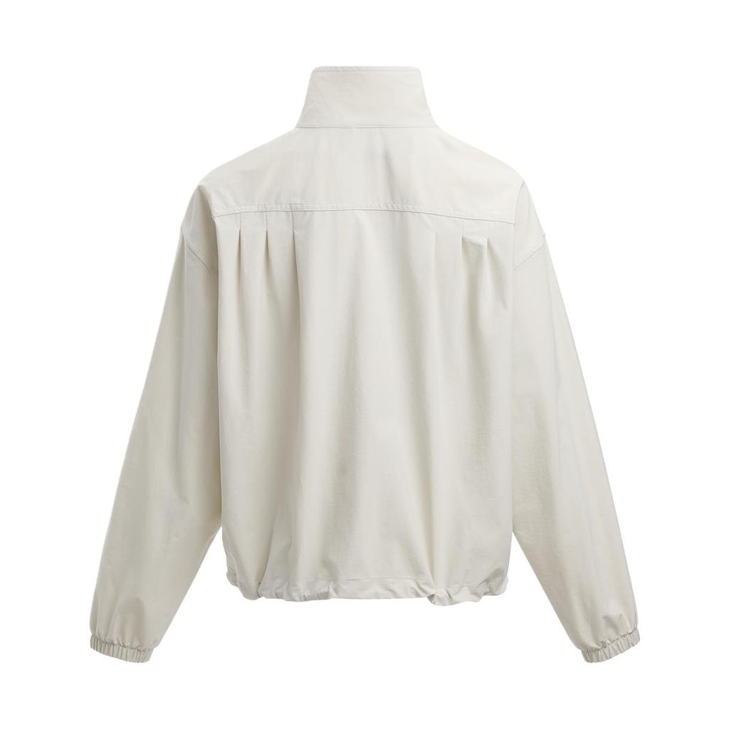 Under Armour Urban Adventure Series Solid Color Stand Collar Zip Outdoor Work Jacket Women Jacket Peak-White 1389309-110