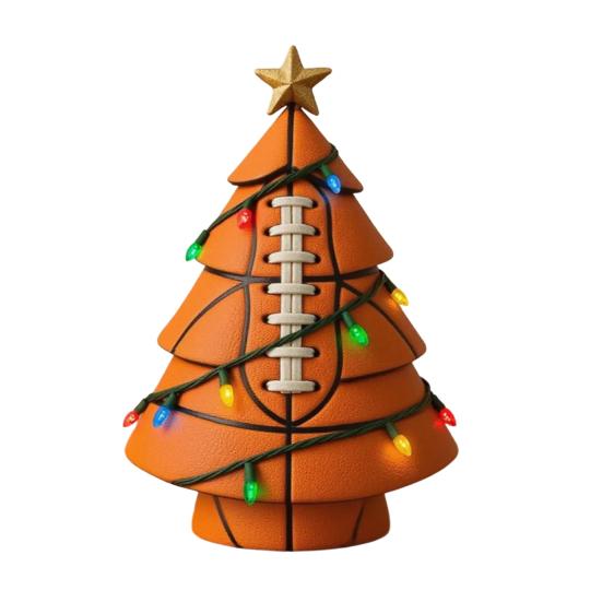 Шар Новогодняя елочная игрушка Забавный футбольный рождественский декор Елка с золотой звездой на макушке для праздничного декора