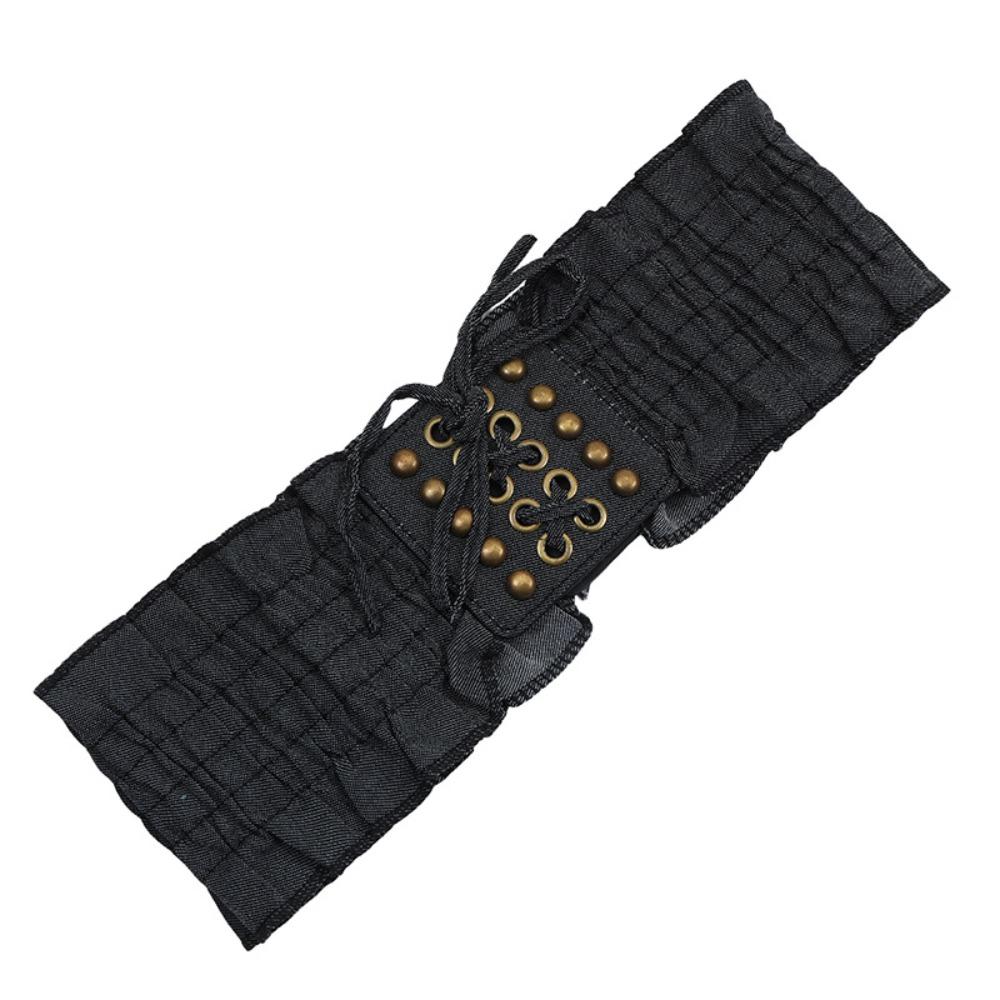 High Waist Female Waistband Cloth Wide Waist Belt Simple Denim Stretchy Cummerbunds Female