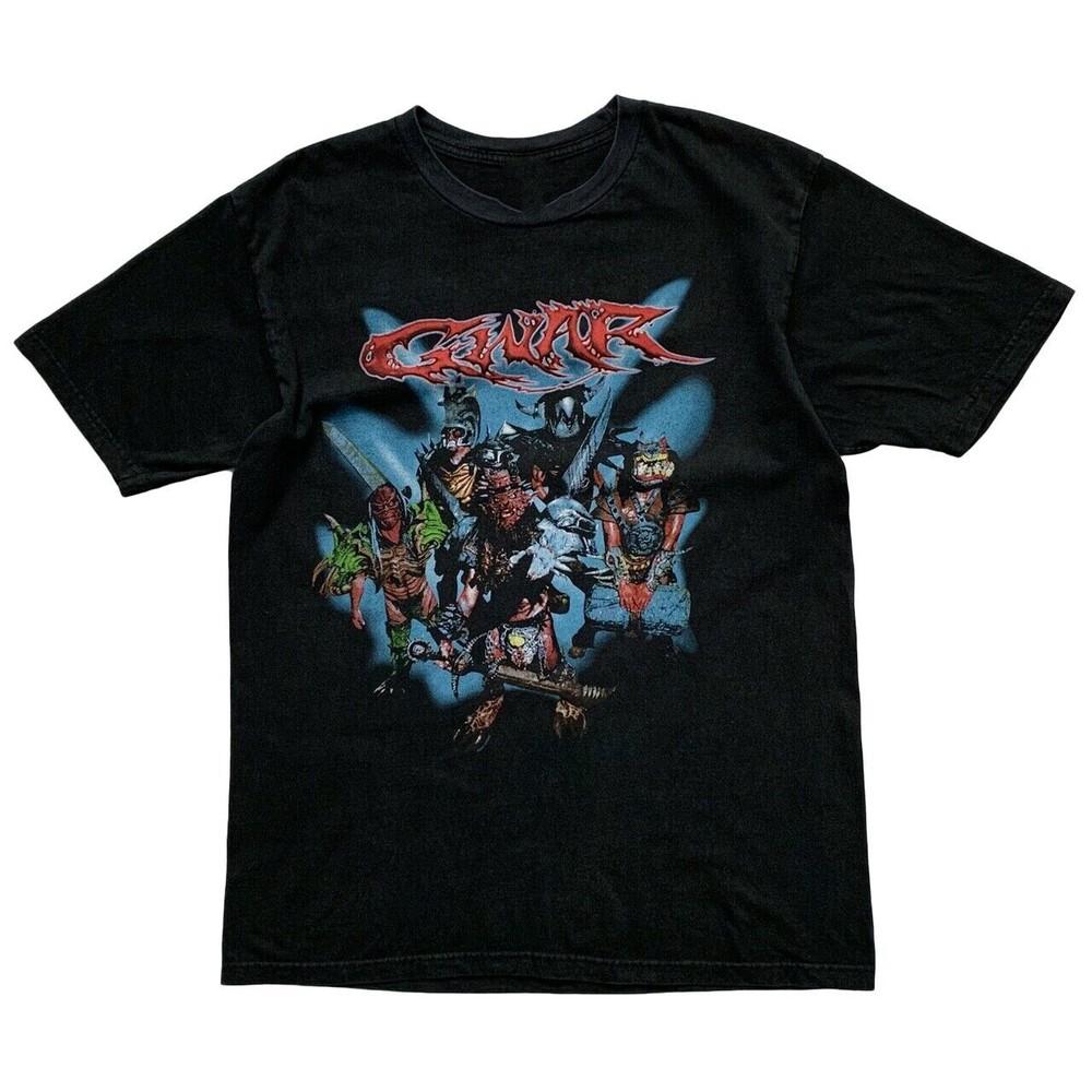 ВИНТАЖ 00-х GWAR WAR PARTY 2004 MOCK THE VOTE TOUR Футболка Черная Унисекс S-5XL EM0479 Унисекс Футболка