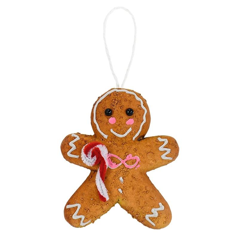 Christmas Tree Hanging Ornaments Foam Ball Snowflake Gingerbread Man Pendant Christmas Decorations For Home New Year 2025